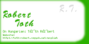robert toth business card
