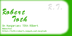 robert toth business card
